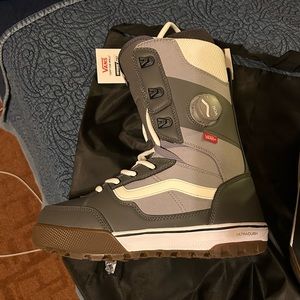 Vans Invado Pro Snowboarding Boots Grey/White Size 10